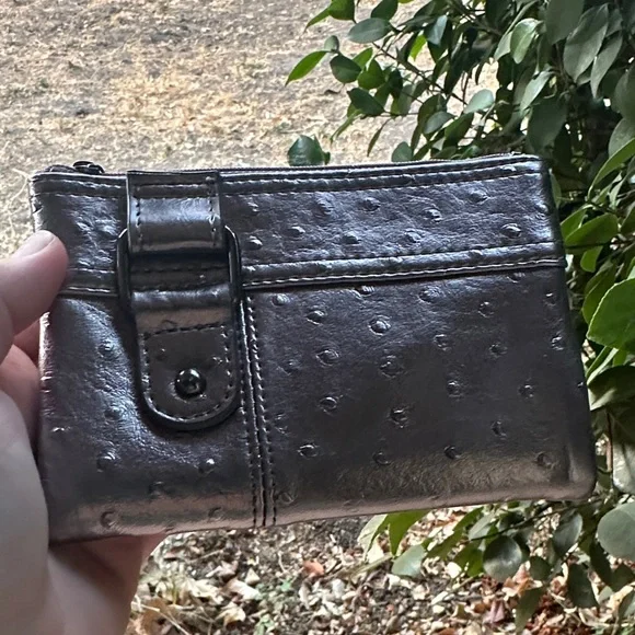 Steve Madden Shimmering Silver Wristlet - Picture 6 of 15